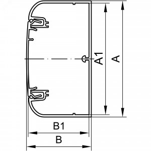 Кабель-канал алюминиевый 110x50 с крышкой белый 11199