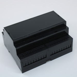 D6MG-BK, Пластиковый корпус на DIN рейку, черный
