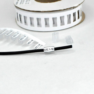 Держатель маркера STC-1-10, Контейнер для маркера, нанизываемый на кабель, длина 10 мм, диаметр провода 2 - 4,0 мм, в упаковке 1000 держателей для установки маркера HIC