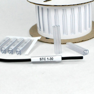 Держатель маркера STC-1-30, Контейнер для маркера, нанизываемый на кабель, длина 30 мм, диаметр провода 2 - 4,0 мм, в упаковке 500 держателей для установки маркера HIC