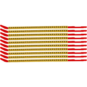 brd333110, SCNG-10-A клипсы жёлтые, 300шт/упак, для провода 2,8-3,4мм диаметра, легенда A
