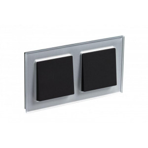 Рамка 2-м AtlasDesign Nature стекло алюм. SE ATN320302