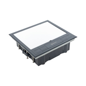 Лючок напольный с изменяемой глубиной C-Line 12 (с вертикально расположенной приборной рамкой) EKF cl-ln-k-12-1