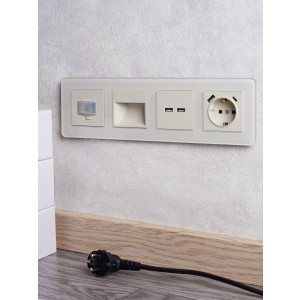 Подсветка светодиодная BRITE встраив. ПЛ20-БрКр беж. BR-FL20-K10