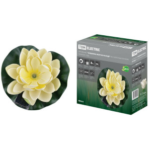 Светильник "Кувшинка желтая", на солнечных батареях, меняет цвет, водный, SQ0330-0132