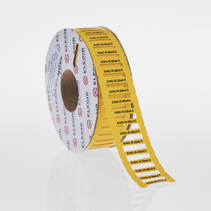 Маркер для контейнеров XHIC-R-20-4,6x0,4-Y желтый (уп. 900 шт.) (Снято производства), 423204611, Маркер для контейнеров CHL, STC, DMP, форма маркера: усечённый ромб, высота 4,6 мм, длина 20 мм, цвет желтый, для принтера: RT200, RT230, в упаковке 900 маркеров