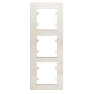 Рамка 3-м Karea вертик. крем. 56010708