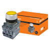 Кнопка MP1-21Y(LED) в сборе d22мм/220В 1з+1р желтая SQ0747-0015