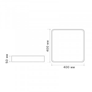 Светильник светодиодный декоративный PPB Scandic-S DIM 72Вт 3000-6500К IP20 настенно-потолочный бытовой диммир. WH 5037199