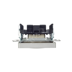Розетка BRITE РС10-1-0-БрА 10А без заземл. без защ. шторок алюм. BR-R10-10-K47