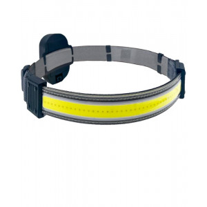 Фонарь налобный 5Вт COB LED 3xAAA корпус ABS-пластик встроенный регулируемый эласт. ремешок KOC521B