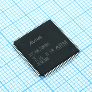 ATSAML22N18A-AUT, Микроконтроллер  32-бит, 256кБ Флэш-память 32кБ Статическое ОЗУ 32МГц TQFP-100