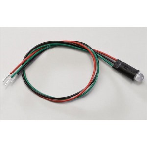 PM53-BCW13.0, Светодиодные панельные индикаторы 3 Leaded Red/Grn White Diff 13" Wire