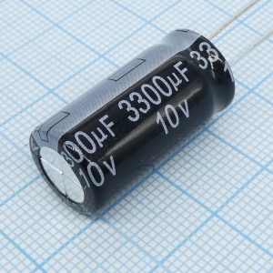 SH010M3300B5F-1325, Конденсатор радиальный миниатюрный 3300мкФ 10В ±20% 13*25 105°