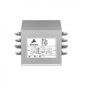 B84131M0003A116, Сетевой фильтр 50Гц/60Гц 16A 440VAC быстрый монтаж под фланец