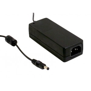 GST60A09-P1J, AC-DC, 54Вт, вход 90...264B AC, 47...63 Гц, 127...370B DC, выход 9B/6A, изоляция 3000В AC, 125x50x31.5мм, -30...+70°С, сетевой разъём IEC320-C14, выходной разъем 11, диам. 5.5х2.1мм