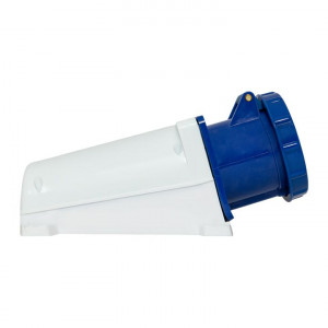 Розетка стационарная наружная 133 2Р+РЕ 63А 220В IP67 EKF