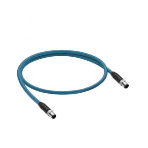 0985 806 100/20M, Кабели для датчиков / Кабели для приводов EtherNet/IP, high-flex, double-ended cord set, M12 male to male straight, 4-pin, D-coding, 24 AWG TPE cable, stranded/unshielded, 2 twisted bonded pair, teal jacket.