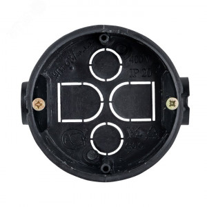 Коробка установочная приборная КМТ-010-044 со стыковочными узлами и саморезами для твердых стен (71х42) PROxima plc-kmt-010-044