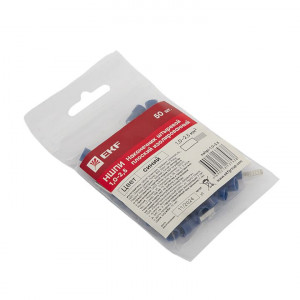 Наконечник штыревой плоский изолированный НШПИ 1.0-2.5 (уп 50шт) PROxima nshpi-1.0-2.5