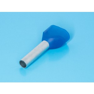 TIC2-2.5-13, Наконечник 13мм для обжима двух многожильных кабелей 2,5мм, изолированный, кратно 100шт.