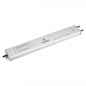 Блок питания ARPV-LG48400-LINEAR-PFC-DALI2-PD (48V, 8.3A, 400W) 037926, Диммируемый блок питания 48V с гальванической развязкой, ток 8.3А, 400Вт, с управлением DALI, c функцией PUSH-DIM, с корректором мощности, PF>0,95. Тонкий металлический корпус IP67. Вход: 220-240VAC. Выход: 48VDC, ШИМ 1кГц. Размер 400х60х22 mm.. Совместим