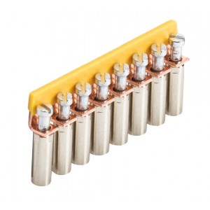 Соединительная перемычка IVB WK 4/D..- 8, Соединительная перемычка, 8 полюсов, неизолированная, винтовая, для клемм: WK 4/D1/2U; WK 4/D2/2U