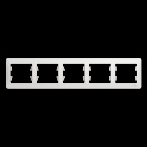 Рамка 5-м Glossa горизонт. бел. SE GSL000105