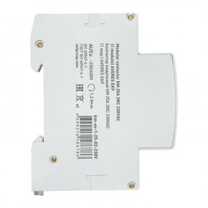 Контактор модульный КМ 25А 2NC 230VAC (1 мод.) AVERES EKF