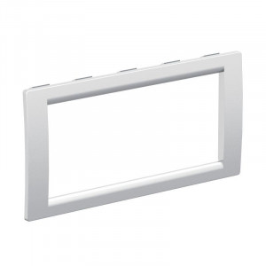 Рамка 4 поста универсальная серый металлик IN-Liner Front F00013G