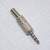 TRRS 3.5 (mini jack) штекер металл