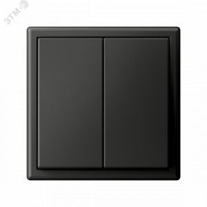 ARTGALLERY 2-клавишный ВЫКЛЮЧАТЕЛЬ, 10АХ, механизм, быстрозажимные клеммы, БАЗАЛЬТ GAL001451S