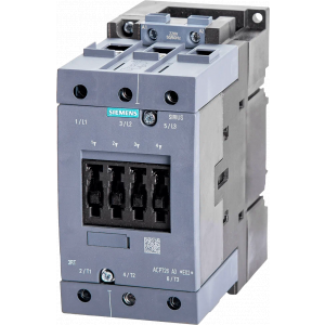 Контактор  3RT5045-1AP00, КОНТАКТОР, 37 КВТ 400 В AC-3 (80 А), S3, УПР: 230В АС, 50 ГЦ, ВИНТОВЫЕ КЛЕММЫ