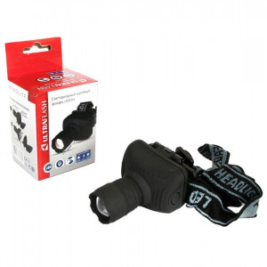 Фонарь налобный LED 5354 1Вт LED ZOOM 3 режима 3хR03 сер. 11549