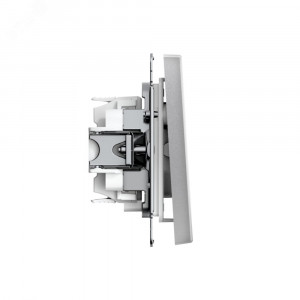 ARTGALLERY 1-клавишный ПЕРЕКЛЮЧАТЕЛЬ IP44, 10АХ,  механизм, быстрозажимные клеммы, АЛЮМИНИЙ GAL440361S