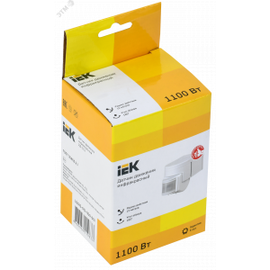 Детектор движения ДД 012 1100Вт угол обз. 180град. дальн. 12м IP44 бел. LDD10-012-1100-001