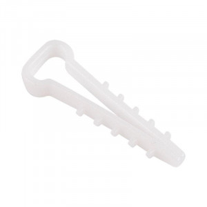Дюбель-хомут 5-10 прямоуг. бел. (уп.100шт) 07-4610