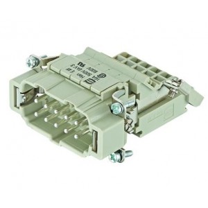 09330104636, Сверхмощные разъемы питания MALE INSERT 10 POLES+PE