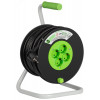 Изображение товара Удлинитель на пластиковой катушке 50м 4 розетки заземление Greenline