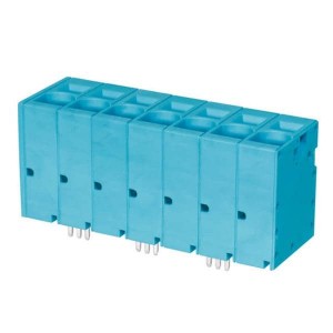 TBL008V-1000-07BE, Фиксированные клеммные колодки Terminal block, screwless, 10.0, Vertical, 7, Blue