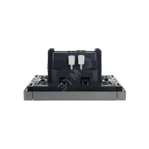 FORTE&PIANO Выключатель 1-клавишный 10А FP501 сталь IEK FP-V10-0-10-1-K46