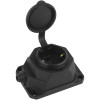 Колодка удлинителя 1-м с заземл. 16А IP44 K-1e-B-IP44 каучук черн. Б0044543