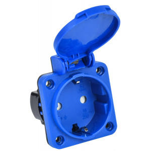 MAGNUM Розетка панельная SCHUKO РП15-3 с защ. шт. IP44 PSN71-016-3-3-44-K07