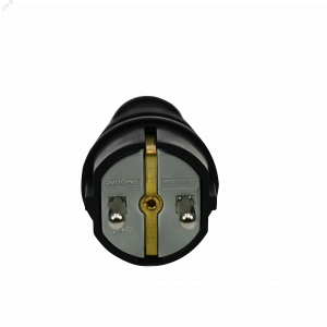 Вилка MultiSet 2К+З 16А/250В IP44 прямая каучуковая черн. SE MST4001BK