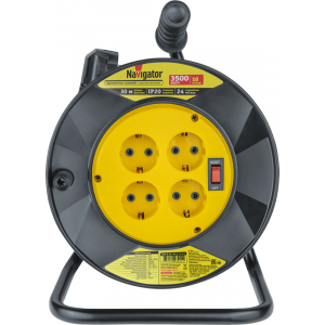 Удлинитель на катушке 4х30м с заземл. 93 911 NPE-R-04-30-E-3х1.5 93911