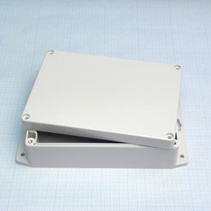 G214MF, Герметичный корпус из поликарбоната с фланцем, IP65, светло-серый