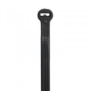 Хомут кабельный 7.6х370 P6.6 с двойным замком черн. (уп.100шт) 21327SR