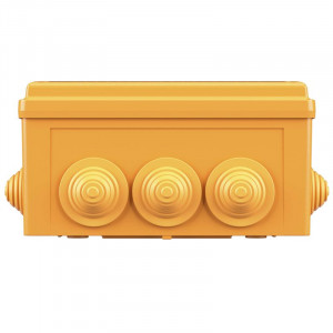 Коробка ответвительная FS 150х110х70мм 4р 450В 32А 10кв.мм нерж. контакт с каб. вводами и клеммн. IP55 пластик. FSK21410