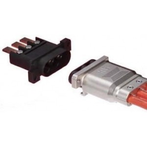 EV1-62RA-2SB, Сверхмощные разъемы питания 2P STRT WTR-PRF RCPT SCREW CLAMP TERM