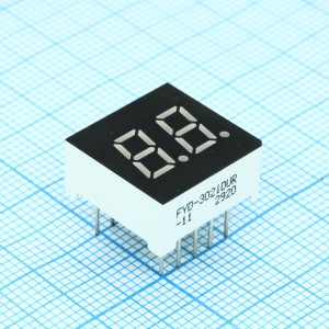 FYD-3021DUR-11, 2-х разрядный индикатор 7,62мм/красный/635нм/60-100мкд/ОА